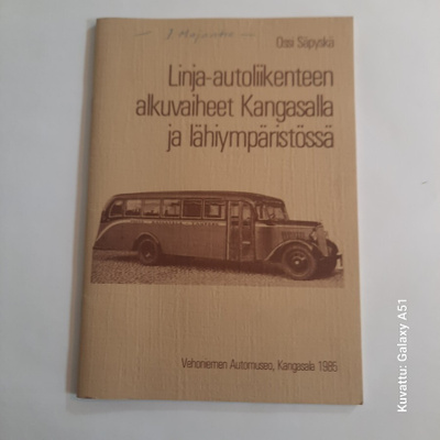 Linja-autoliikenteen alkuvaiheet Kangasalla ja ly