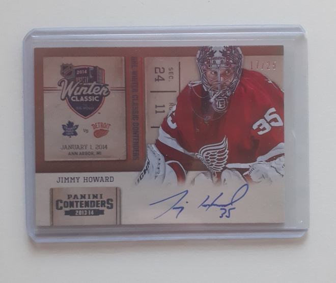 13-14 Contenders Jimmy Howard Winter Classic Signature /25