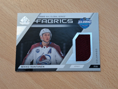 2023-24 SP Game Used Mikko Rantanen Global Series Fabrics