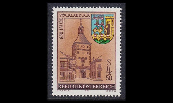 Itävalta 1777 ** Kaupunki Vöcklabruck 850v (1984)