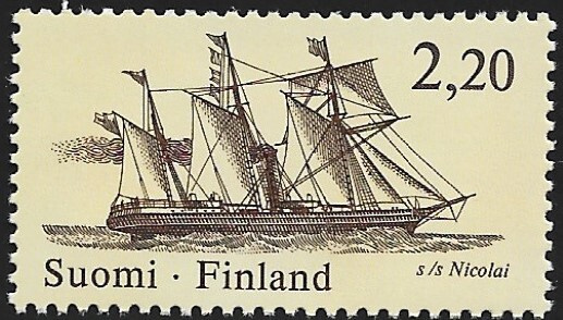 1986 FINLANDIA 88  s/s Nicolai  2,20 mk ** LaPe 997