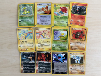 Pokémon kortit vanha EX / e-Reader / Reverse Holo