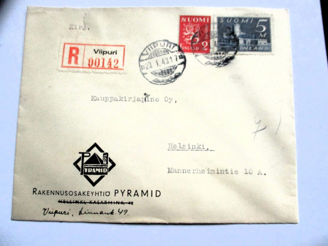 1943 Viipuri Pyramid liikekuori