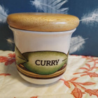 Vanha Arabia Curry maustepurkki puukannella - pikkukuva 2