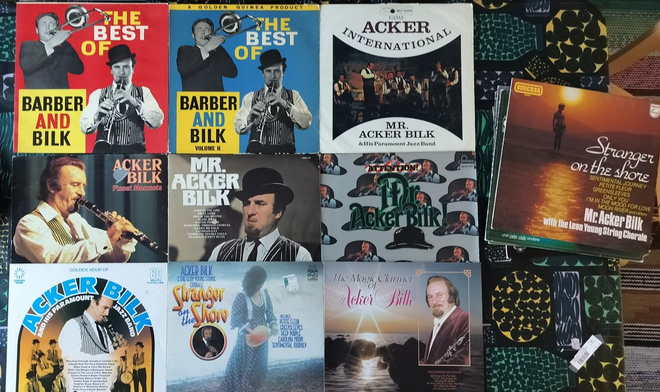 MR.ACKER BILKIN LP-LEVYJÄ 14 KPL SUURIN OSA LÄHES UUDENVER.