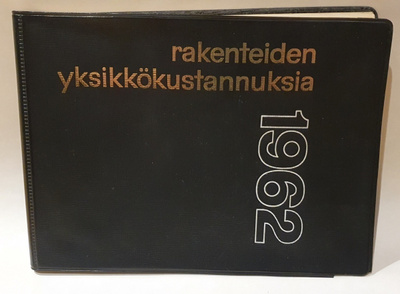 Rakenteiden yksikkökustannuksia 1962