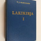 Y. J. Hakulinen : Lakikirja - 21/10 1698-18/2 1966 - pikkukuva 1