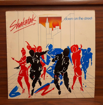 SHAKATAK down on the street  POLD 5148 1984 Englanti