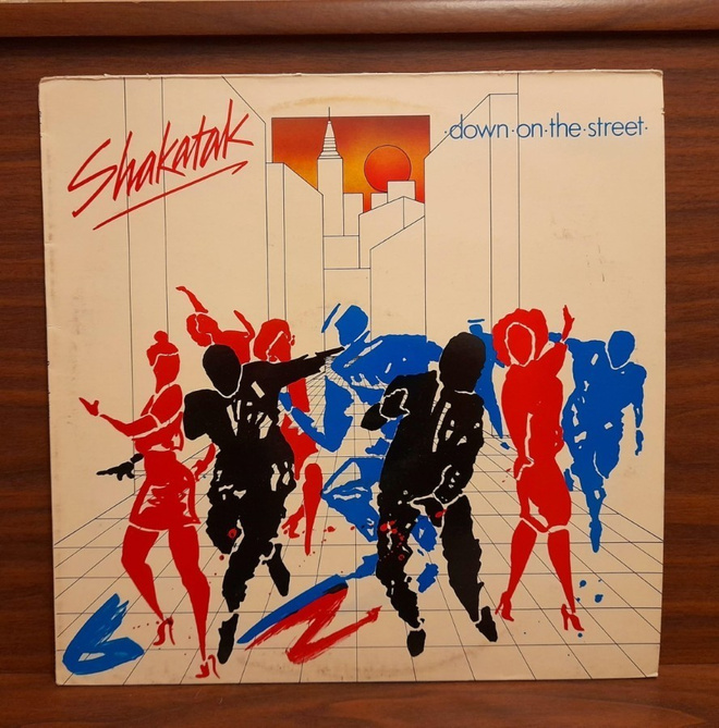 SHAKATAK down on the street  POLD 5148 1984 Englanti