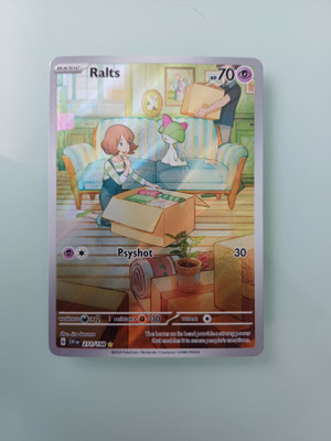 Pokemon kortti Ralts hp 70 holo