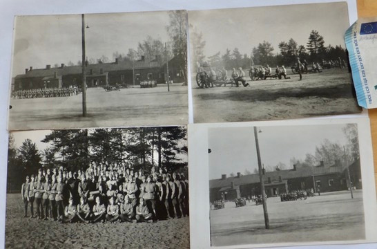 4 VANHAA Valokuvaa Tykki Tykistö 1920-l