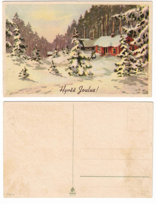 Vanha kortti, KUVATAIDE 175/6, W. Drews