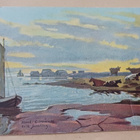 Erik Juselius; Eckerö, vene rannassa, lehmiä, p. 1947 - pikkukuva 1