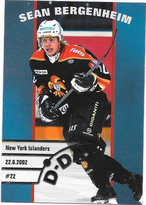 2003-04 CardSet D-Day #1of16 Sean Bergenheim Jokerit