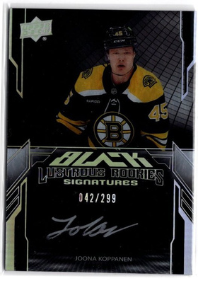 Joona Koppanen 23-24 SPx UD Black Lustrous Rookies Sig /299
