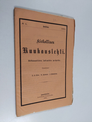 Kirkollinen kuukauslehti 4/1881 : uskonnollista lukemista...