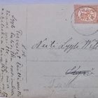 VANHA Postikortti Aura 1920-l Lehmä ym Kulkenut - pikkukuva 2
