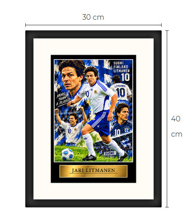 Uusi Jari Litmanen jalkapallo art print Limited Edition