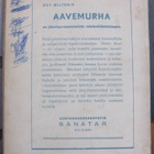 Roy Wilton: Aavemurha, Sanatar 1945. 184 s. - pikkukuva 3