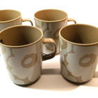 Marimekko  Unikko mukit Terra-valkoinen 4 kpl - pikkukuva 1