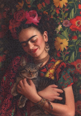 Frida Kahlo ja kissa