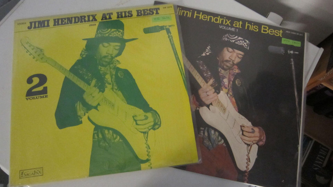 Jimi Hendrix LP 4 kpl At his Best.,., 1972 - 1973
