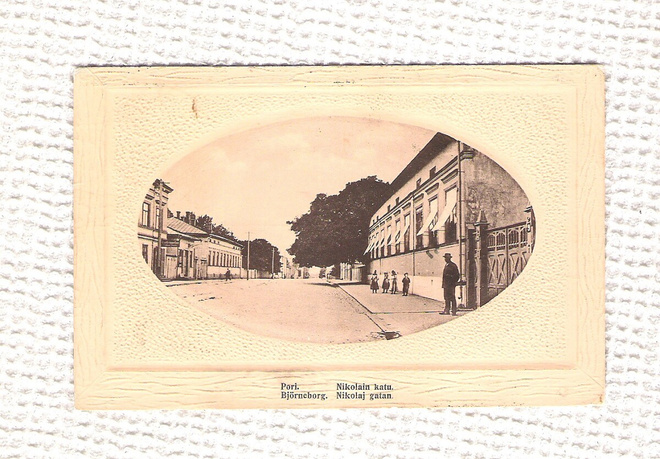 Pori, Nikolainkatu, kulkenut 1913.