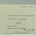 Perintäpostikortti v.1966 firmalomake - pikkukuva 1