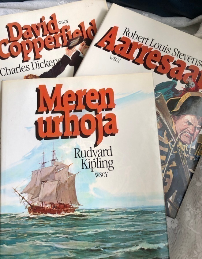 Meren urhoja, Aarresaari, David Copperfield (kolme kirjaa)