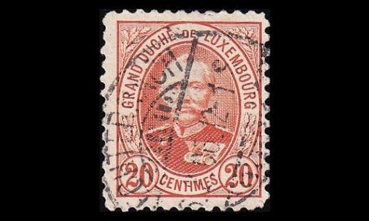 Luxemburg 59D o Suurherttua Adolf 20 C (11½:11) (1891)
