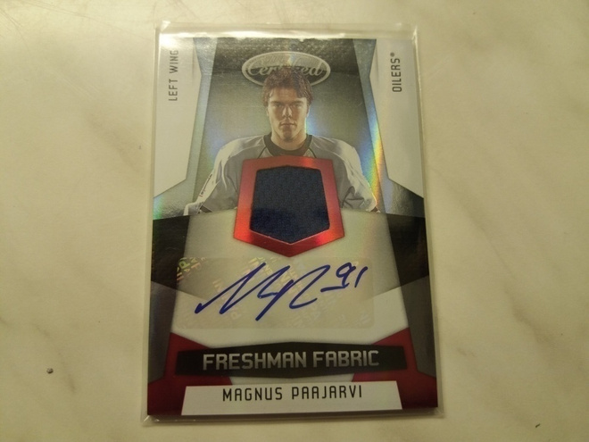 2010-11 Certified Mirror Red Jersey Autograph /100 Paajarvi