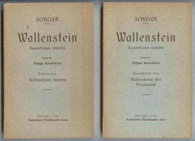 Schiller: Wallenstein I - II