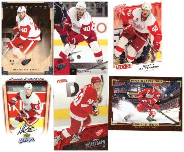 6 x HENRIK ZETTENBERG Red Wings