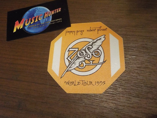 JIMMY PAGE / ROBERT PLANT WORLD TOUR 1995 BACKSTAGEPASSI