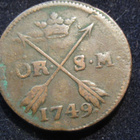 1 öre 1749. Frederik I. Ruotsi-Sweden - pikkukuva 1