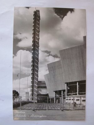 VANHA Kortti Alkup.Mallikappale Helsinki 1950-l Stadion