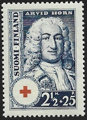 1936 Punainen Risti 2 ½ mk + 25 p **  LaPe 196