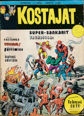 KOSTAJAT 1/76 Avengers KAPTEENI AMERIKKA Rautamies STAN LEE