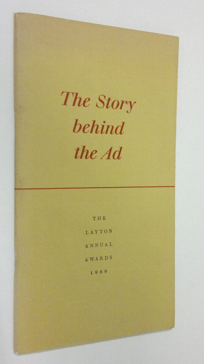 The Story behind the Ad : The Layton Annual Awards 1960