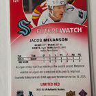 Jacob Melanson 2025-26 SP Authentic Future Watch Limited Red - pikkukuva 2