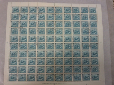 Islanti v. 1939 - arkki 100 postimerkkiä