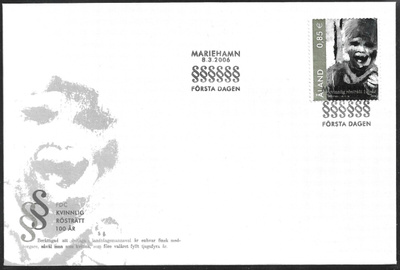 FDC Åland 2006  Naisten äänioikeus 100 v   LaPe ÅL 262