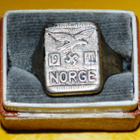 Norjan Miehitys 1940 Hopeinen Saksan Luftwaffe sormus - pikkukuva 2