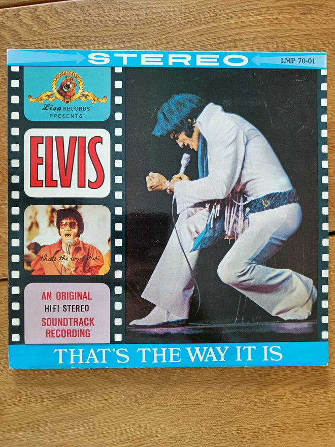 AUCTION - ELVIS THAT'S THE WAY IT IS LP RED VINYL