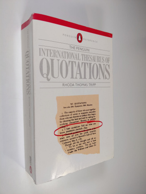 Rhoda Thomas Tripp : The International Thesaurus of Quota...