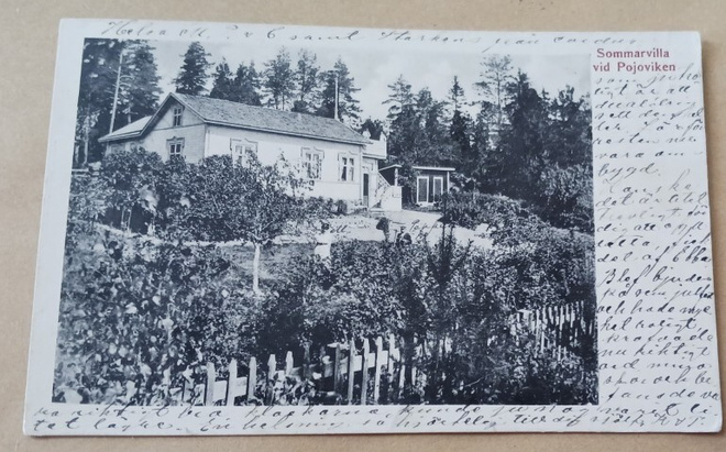 Raasepori, Pojoviken, kesähuvila, p. 1916 + sensuuril.