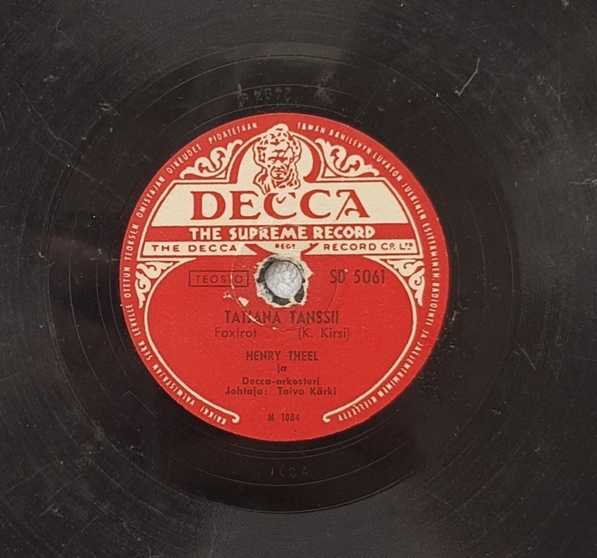 Savikiekko 1948 - Henry Theel - Decca SD 5061