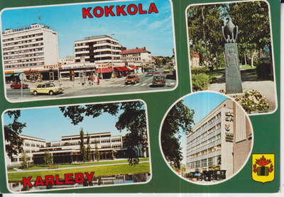 Kokkola - Karleby . vaakuna , sommitelmakortti , e38