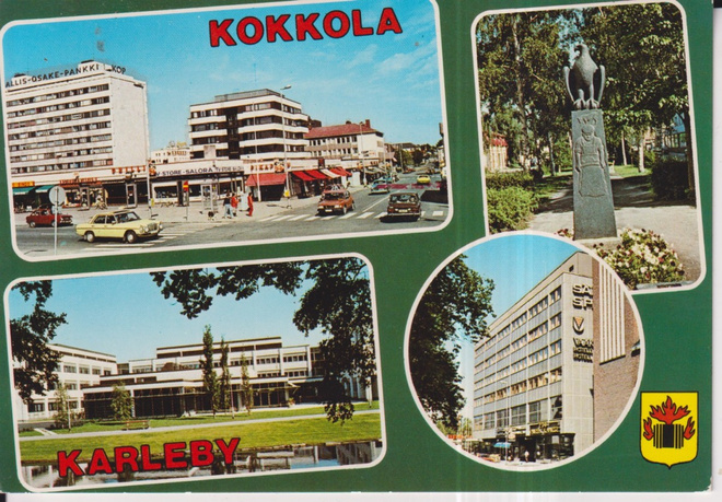 Kokkola - Karleby . vaakuna , sommitelmakortti , e38