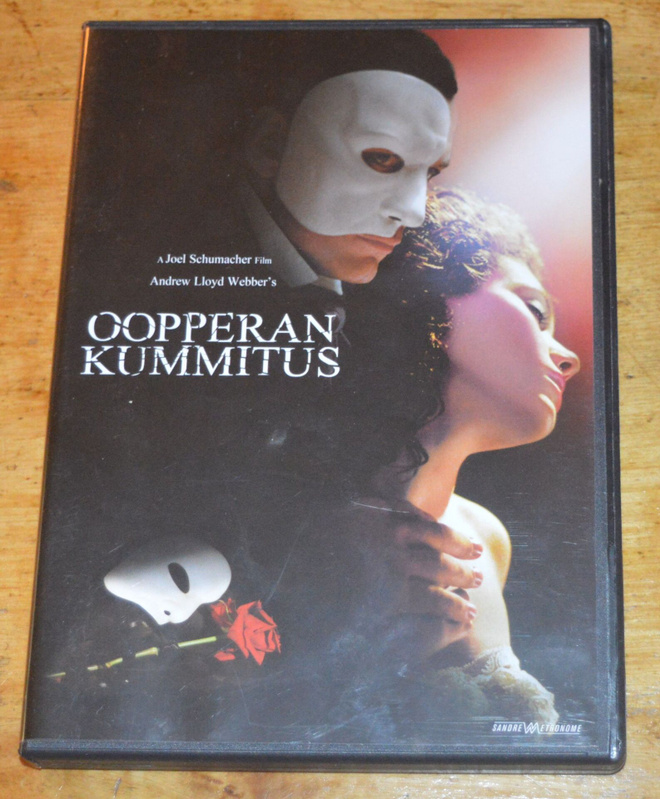 Joel Shumacherin elokuva Oopperan kummitus (DVD)
